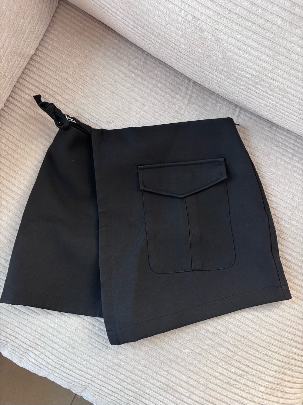Black Women's Utility Wrap Skort